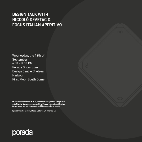 FOCUS 2024 | LONDON: DESIGN TALK CON NICCOLO’ DEVETAG